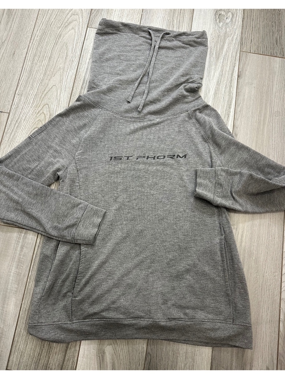 1st Phorm Gray Pullover Hoodie Sweatshirt Medium
